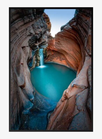 Whispering Waters Amidst Cliffs Print