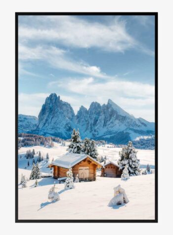 Solitude Amidst Snow's Silence Print