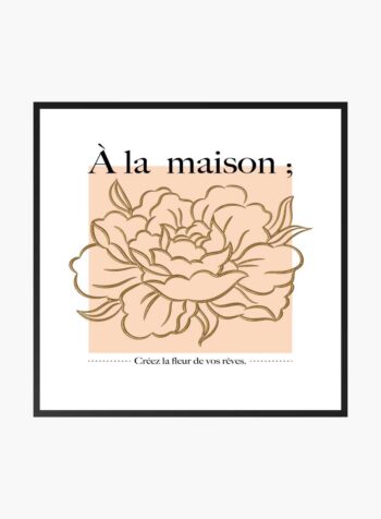 Blossoming Serenity at Home Print