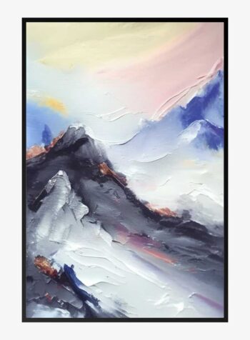 Dawn on Alpine Peaks Print