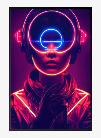 Neon Dreams of Enlightenment Print