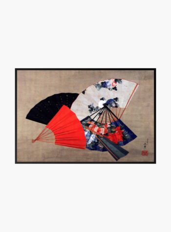 Katsushika Hokusai - Five Fans Print