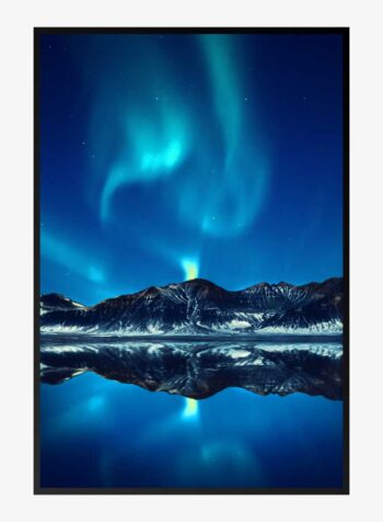 Auroras Over Tranquil Peaks Print