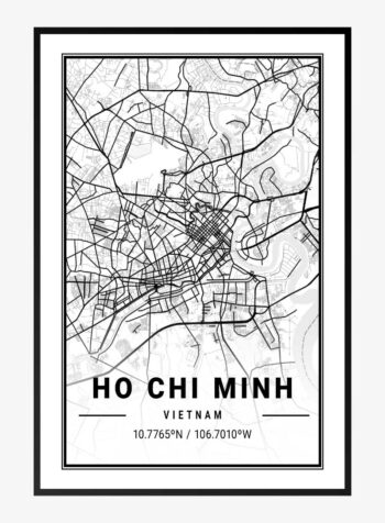 Map of Ho Chi Minh, Vietnam Print