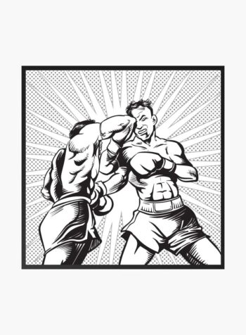 Clash of Ring Titans Print