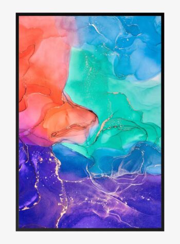 Aqua and Amethyst Dreamscape Print