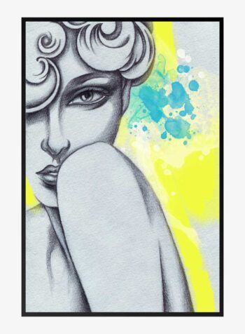 Contemplation in Monochrome Print