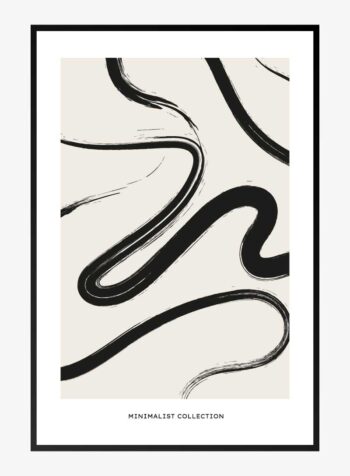 Serene Swirls and Curves Print