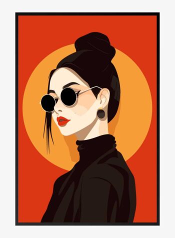 Lady of the Sunset Print