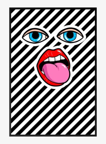 Stripes and Stares Print