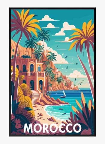 Moroccan Coastal Charm Print