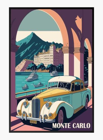 Riviera in Monte Carlo Print