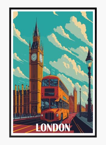 Echoes of London's Heartbeat Print