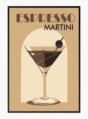Espresso Martini Evening Essence Print