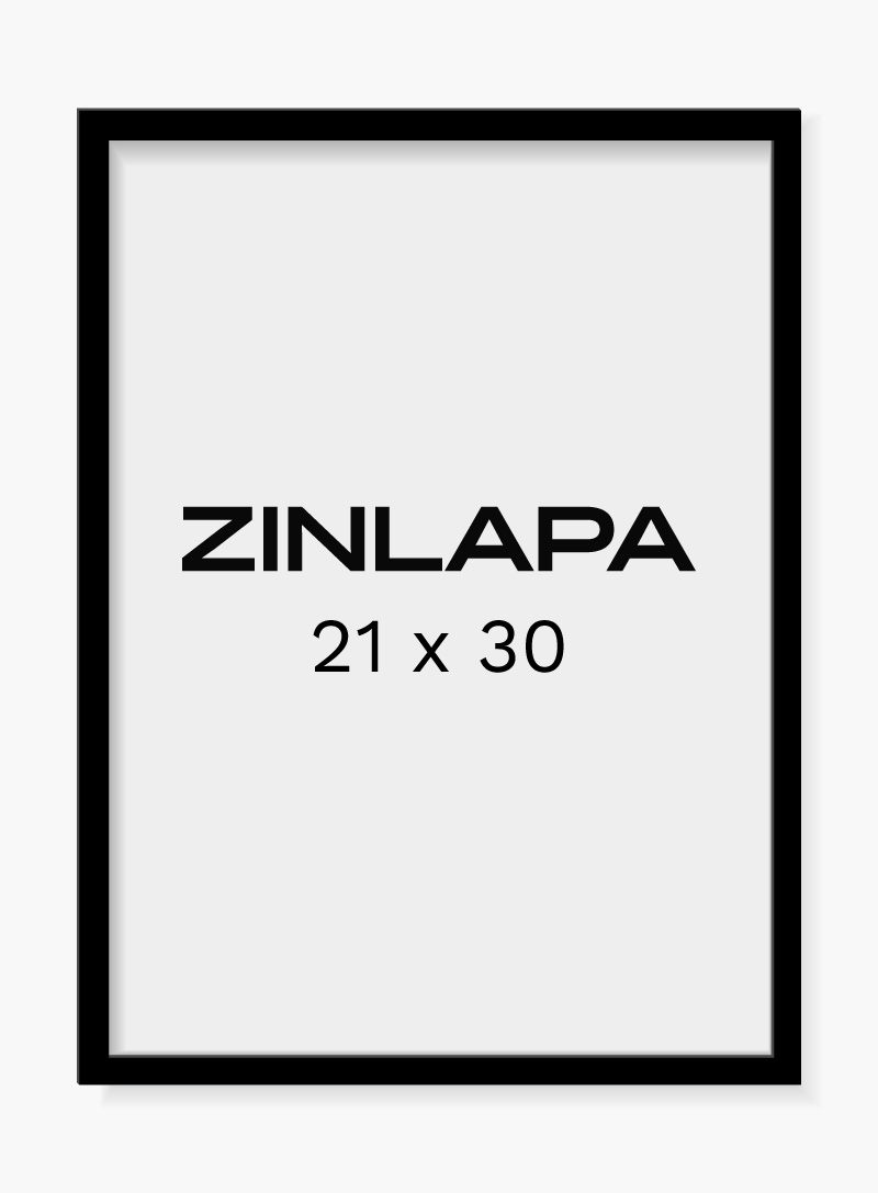 Black Picture Frame, 21 x 30 cm