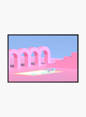 Pink Arches Oasis Print