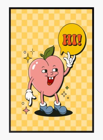 Peachy Greeting Delight Print