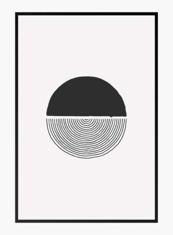Monochrome Symmetry Print